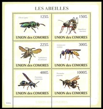 COMORO ISLANDS 1079 - Bees and Wasps "Souvenir Sheet" (pb90007)