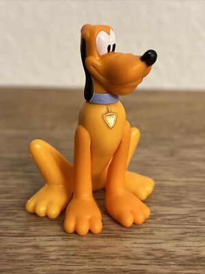Pluto Orange Dog Disney Mickey Mouse Clubhouse 2.7” Figure Pvc Toy