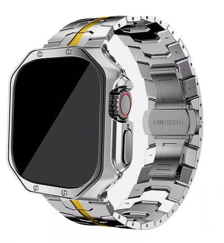 TPU Case+Titanium Metal Band Strap For Apple Watch Ultra49 iWatch 10/9/8/7/6/SE - Picture 21 of 28