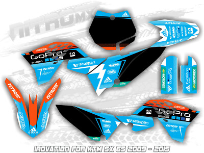 NitroMX Graphic Kit for KTM SX 65 SX65 2009 2010 2011 2012 2013 2014 2015 Decals NitroMX Graphic Kit for KTM SX 65 SX65 2009 2010 2011 2012 2013 2014 2015 Decals