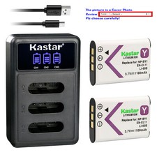 Kastar Battery Triple Charger for Pentax D-LI78 DLI78 PENTAX Optio V20 Optio W60