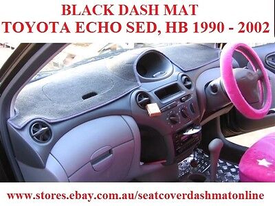 BLACK DASH MAT, DASHMAT, DASHBOARD COVER FIT TOYOTA ECHO BLACK DASH MAT, DASHMAT, DASHBOARD COVER FIT TOYOTA ECHO