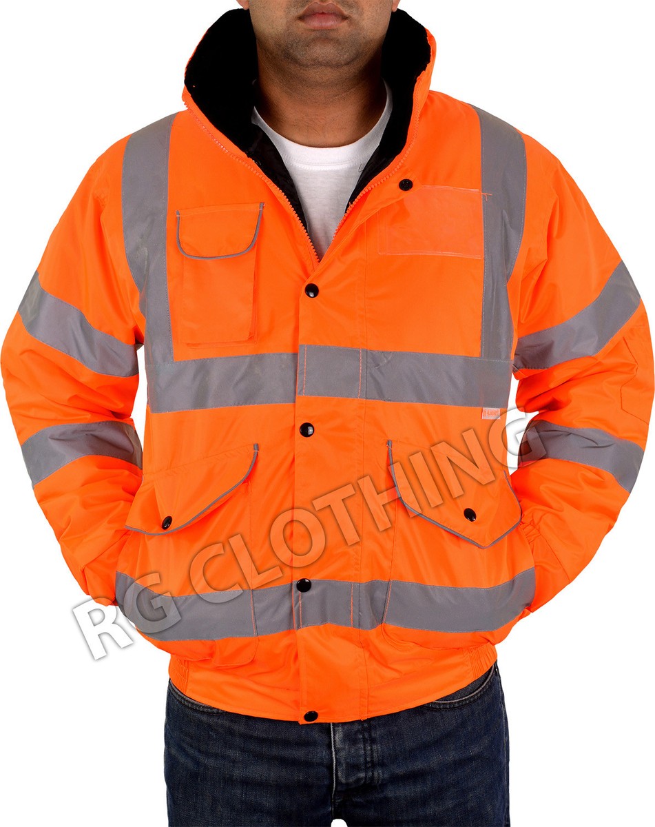 Yukirtiq Giacca Bomber Alta Visibilitu00e0 Impermeabile Giacca  Catarifrangente Pilot Invernale Riflettente Antivento Giacca Da Lavoro  Antipioggia