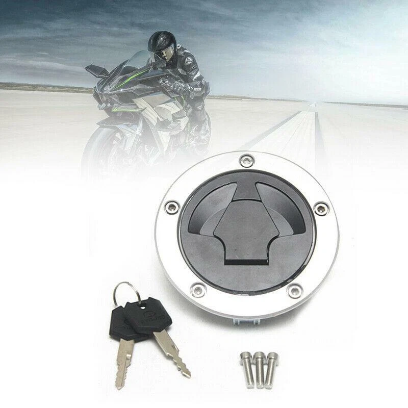 Universal Motorcycle Fuel Gas Tank Cap Lock Key Set Electrical & Ignition Parts - Image 2 of 4