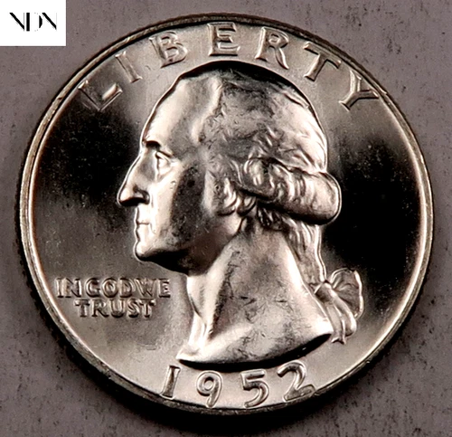 1952-D Washington Quarter - Gem BU - 90% Silver