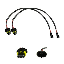 Conversion Wire H11 to 9006 Two Harness Fog Light Bulb Adapter Connector Fit