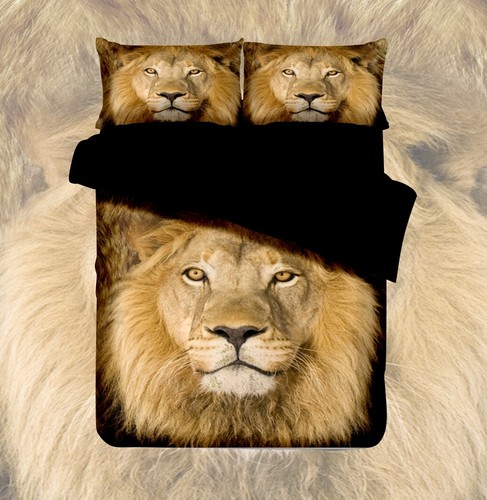 Tiger & Lion Quilt/Doona/Duvet Cover Pillowcase Bedding Set - Picture 7 of 7