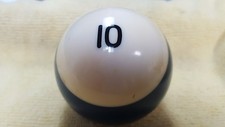 VINTAGE 80's #10 SINGLE BILLIARDS POOL GAME BALL
