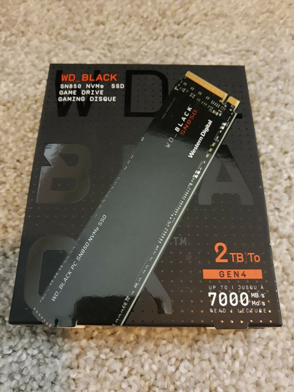 New Sealed WD - BLACK SN850 2TB Internal PCIe Gen 4 Solid State Drive