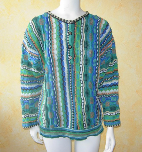 MARIEA KIM SWEATER Coogi Style 