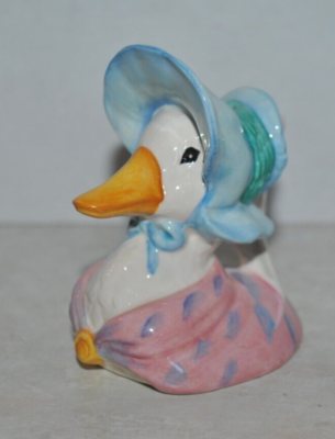 VTG Royal Albert 1989 Beatrix Potter Jemima Puddle-Duck Toby jug
