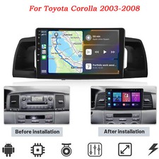 Carplay For Toyota Corolla 2003-2008 Android 12 Car Stereo Radio Gps Navi