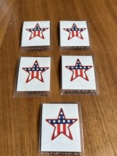 America Vintage Star Red White Blue Lot of 5 Temporary Family Tattoos