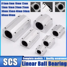 Diameter 6mm ~ 80mm SCS Linear Motion Ball Bearing Slide Unit Bushing CNC Router