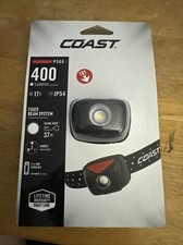 Coast PS60 400 Lumens IP54 Water Resistant 37M Flood Headlamp 3 Settings