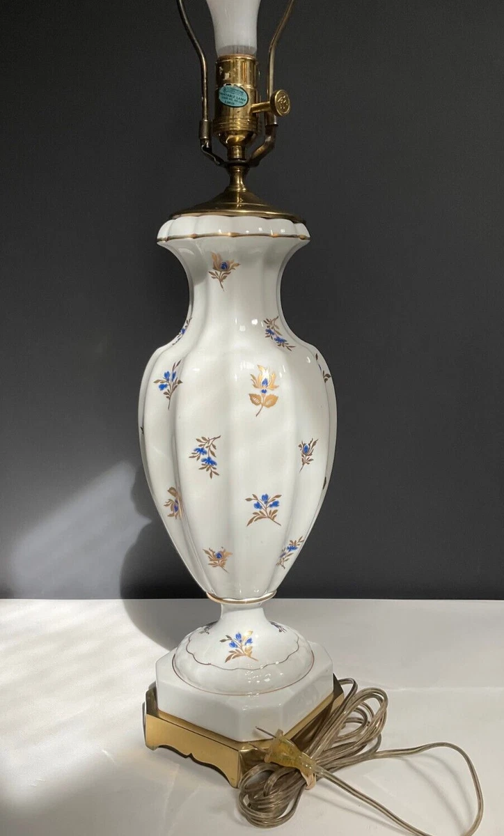 Antique hand painted porcelain sales lamps