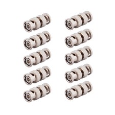10-Pack BNC Male to BNC Male Connector Adapter for CCTV CATV Vedio Camera