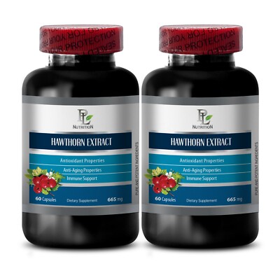 hawthorne berry herb - HAWTHORN EXTRACT 665mg - immune support supplement  - 2B