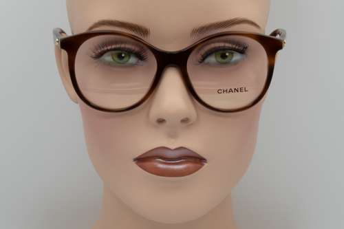 Chanel 3361 c.1575 weibliche Schmetterlingsbrille Rahmen leichte Schildkröte 52 mm - Bild 8 von 8