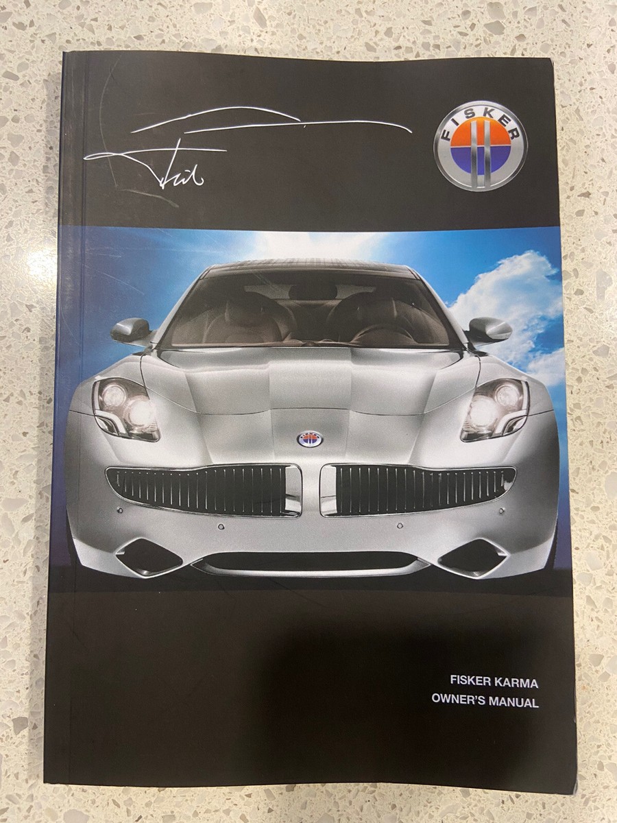2012 FISKER KARMA ECO SPORT OWNERS MANUAL QUICK REF TOUCH SCREEN