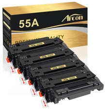 4PK CE255A 55X Toner Cartridge For HP 55A Enterprise MFP M525dn LaserJet P3015d