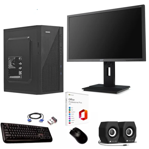 PC Assemblato i7 RAM 16Gb SSD 512 Monitor 24 " Victoire 11 Wifi Office Nouveau
