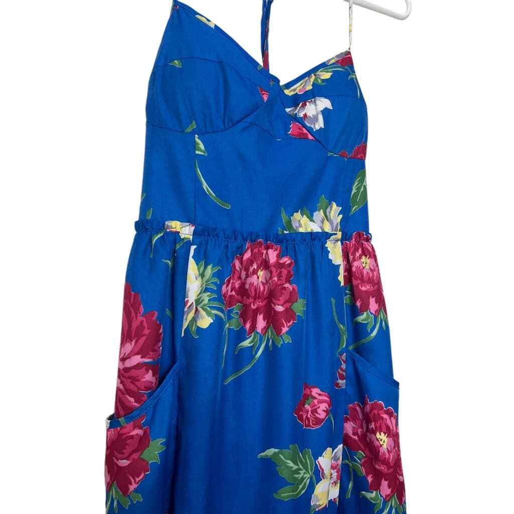 american eagle blue floral dress Power_in_Creation on LTK