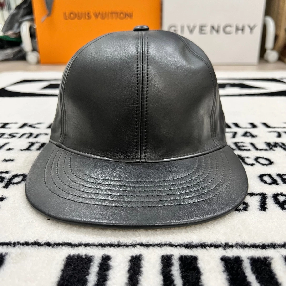 Mcm clearance leather hat