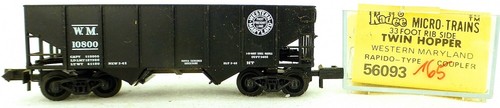 Micro Trains Line 56093 Western Maryland 10800 33' Twin Hopper OVP 1:160 #K165 å | Zustand: Gebraucht