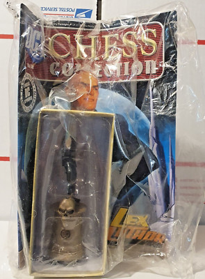 Eaglemoss Dc Chess Collection Lex Luthor Black King Figure & Magazine #38