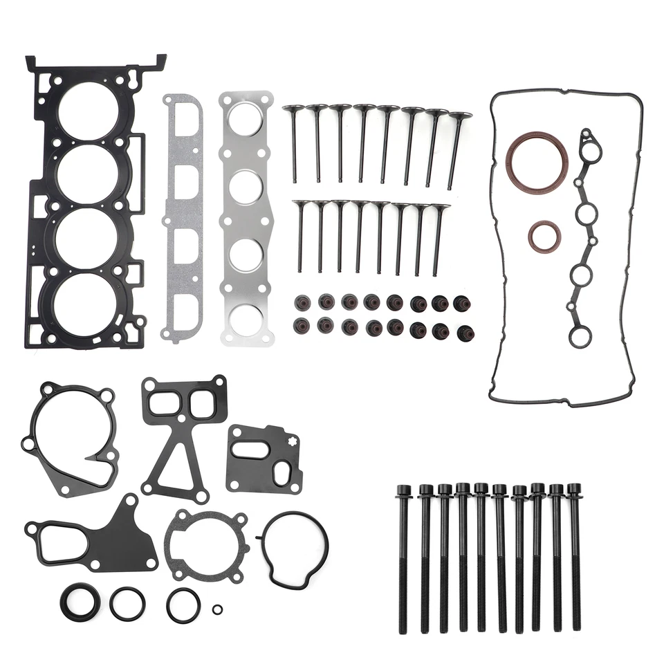 Full Gasket Kit For Hyundai 2010-2012 Genesis Coupe 2.0L G4KF w/Head Bolts+Valve Foto 2 de 4