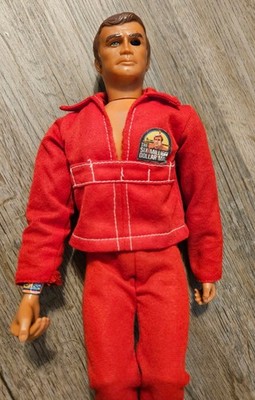 Kenner The Six Million Dollar Man Vintage 1970s Action Figure in Red Tracksuit 