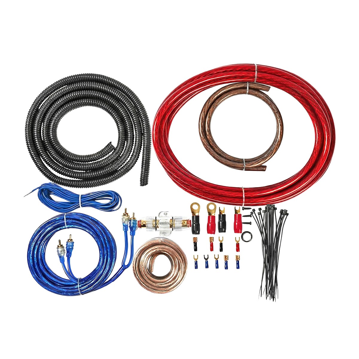 Kit câblage pour ampli voiture Nedis 800W pour transformer vos trajets musicaux