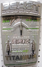 Bowmar Beast Titanium Hybrid Broadheads 2 Inch 100 Grain 3 Pack New