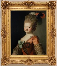 Handmade Old Master-Art Antique Oil Painting Women Girl on canvas 20"x24"