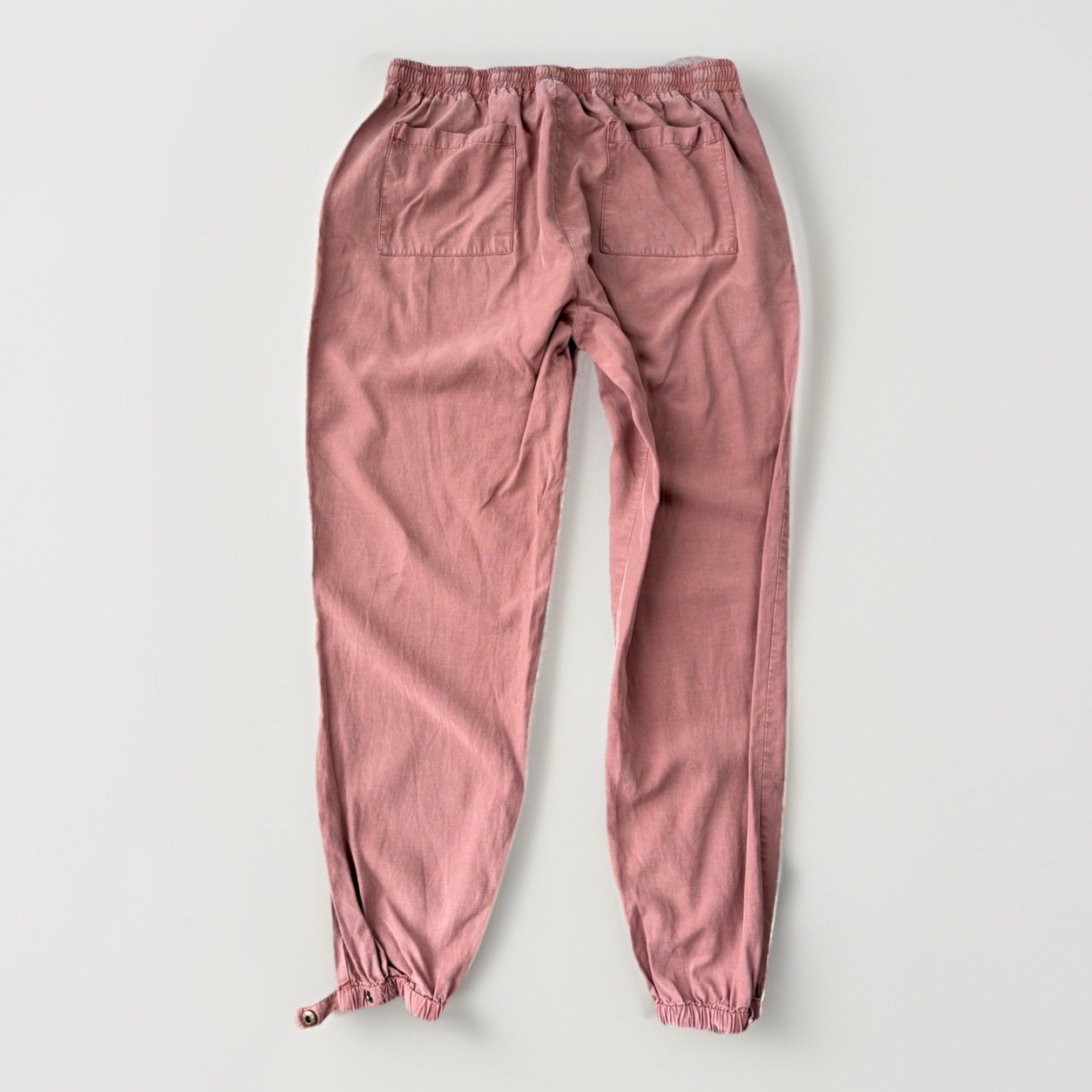 Thread And Supply Muted Red Drawstring Joggers Si… - image 2