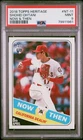 SHOHEI OHTANI 2018 TOPPS HERITAGE NOW & THEN ROOKIE RC #NT11 PSA 9 MINT! DODGERS