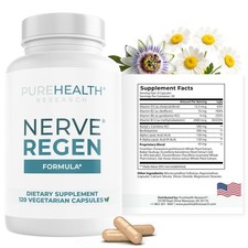 Nerve Regen Formula - Nerve Support Supplement for Feet  Hands - 120 Capsules.