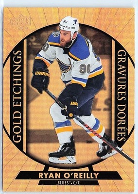 2020-21 Upper Deck Tim Hortons #G-7 Ryan O'Reilly Gold Etchings St. Louis Blues