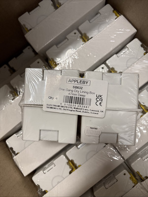 Box mit 80, Appleby SB632 Trockenfutter ''Fast Fix'' Boxen (1) Gang 47 mm tief