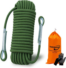 Static Climbing Rope - 12Mm High Strength Arborist Rope 32FT for Outdoor Rappell