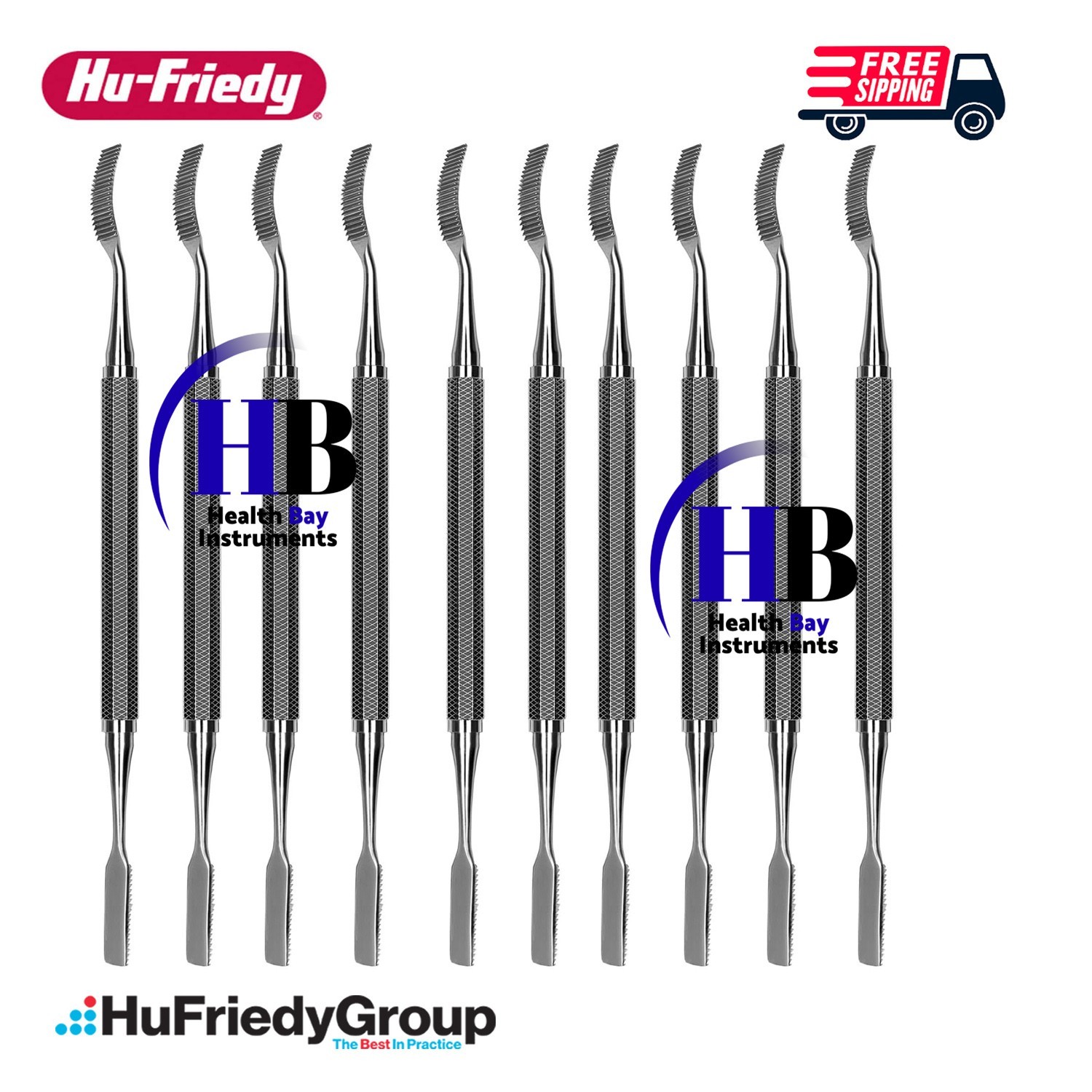 Hu-Friedy #21 Miller Bone File BF21 – 10 Pc Set
