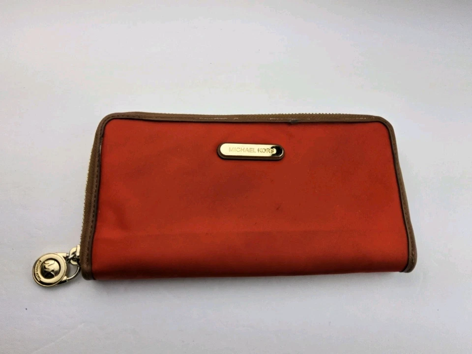 Michael Kors MK Nylon Large Zip Around Wallet - Image 2 of 4
