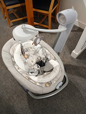 Joie Baby Bouncing Chair, Grey & White Elephant Theme with Toy Bar
