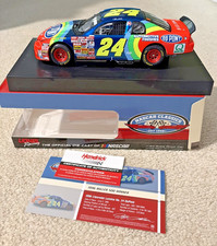  24 JEFF GORDON DUPONT 1996 DOVER RACED WIN DUAL AUTOGRAPHED 1/24 LIQUID COLOR