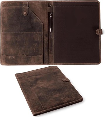 Leather Portfolio Professional Organizer Padfolio   Resume Folder with Luxury...