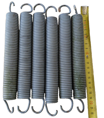 6 x Ersatz Trampolinfedern aus verzinktem Stahl für 12ft Trampolin 21,5 cm 