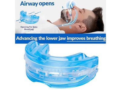 Stop Snoring Mouthpiece Sleep Apnea Guard Bruxism Anti Snore Pure Grind Aid Tray