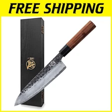 Handmade 3-Layer Chef Knife with Rosewood Handle