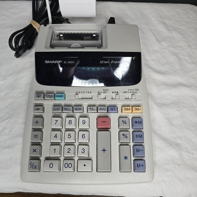 sharp Electronic printing calculator EL-1801V BUSINESS 2 Color 12 Digit Works